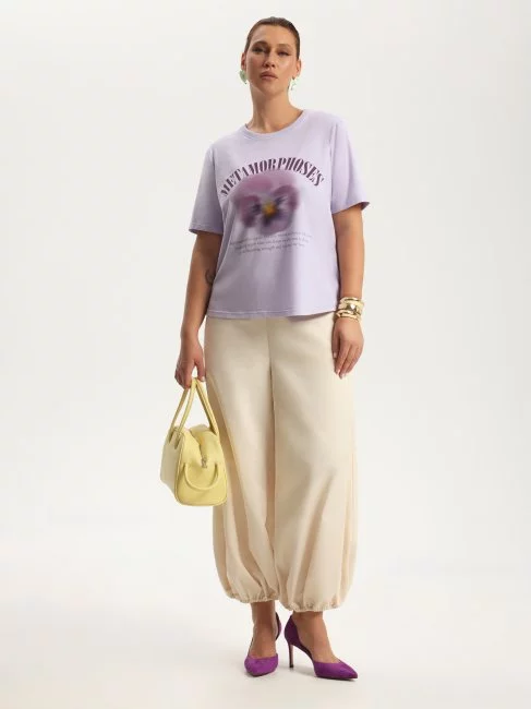 Футболка из хлопка с принтом