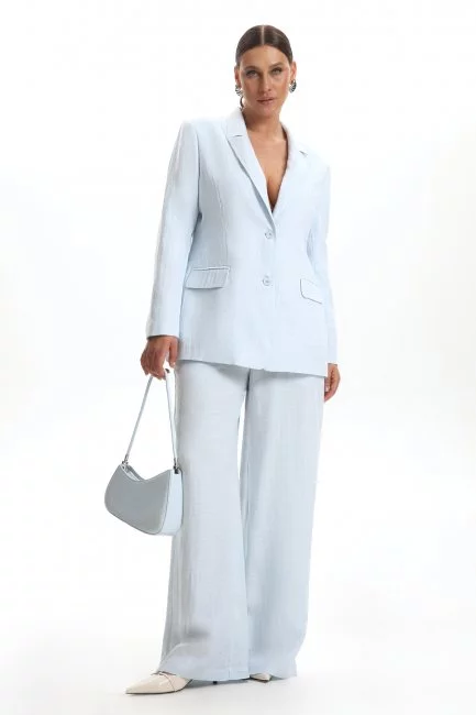 Жакет изо льна с акцентной подкладкой