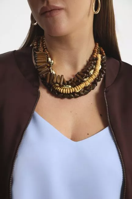 Ожерелье Сокровище коричневый