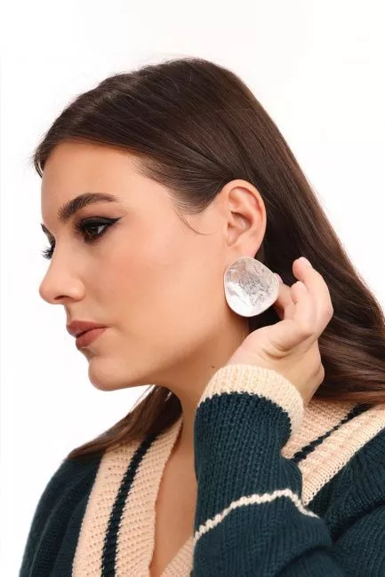 Серьги Скорлупа серебро Серьги Скорлупа серебро