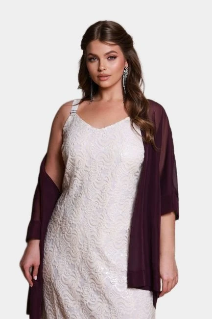 Блуза кимоно из шифона на запа́хе – большой размер Plus Size – фото каталога