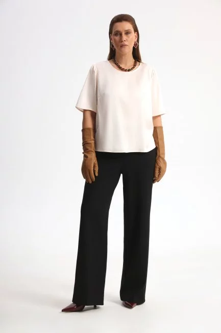 Брюки из джерси с принтом