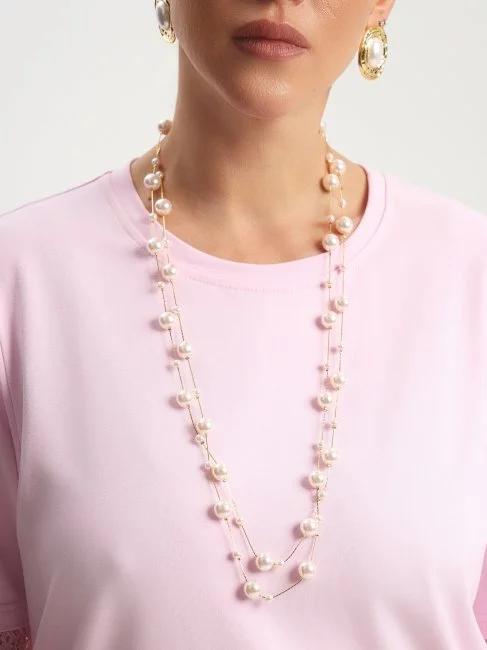 Ожерелье матовый жемчуг