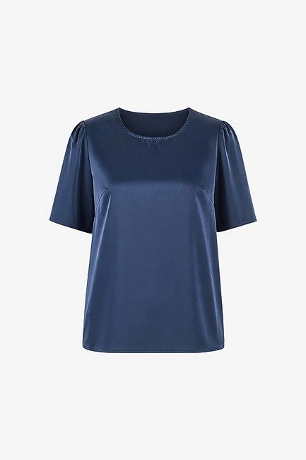 Блузка из шелковой поливискозы – большой размер Plus Size – фото каталога