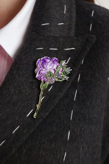 Брошь Георгин ассорти