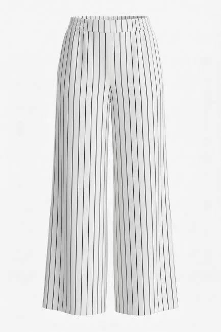 Брюки палаццо с принтом полоска