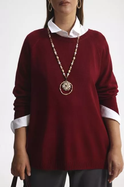 Ожерелье Клумба розовый