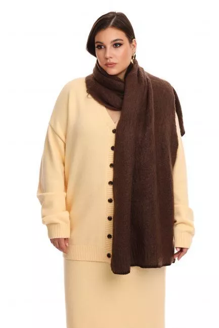 Шарф с добавлением шерсти норки в ассортименте