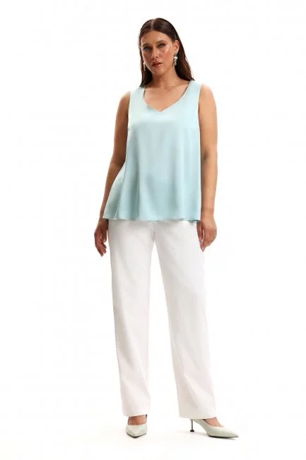 Топ из мятной поливискозы