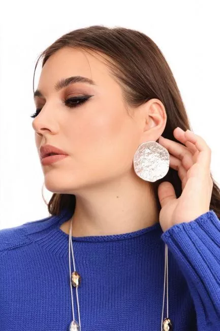Серьги Кувшинка серебро Серьги Кувшинка серебро