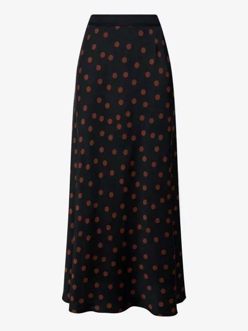 Юбка слип с принтом горох