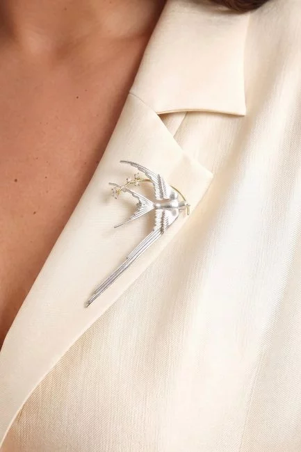 Брошь Птичка