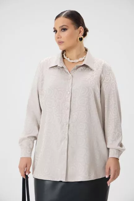 Рубашка с принтом из поливискозы