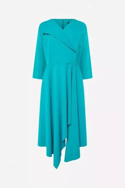 Платье с эффектом запаха и ассиметричным низом в ассортименте 