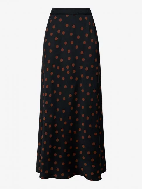 Юбка слип с принтом горох