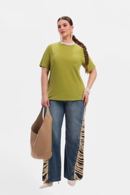 Джинсы палаццо в стиле гранж – большой размер Plus Size – фото каталога