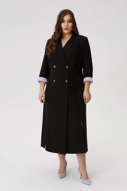 Платье пиджак двубортное на шелковой подкладке