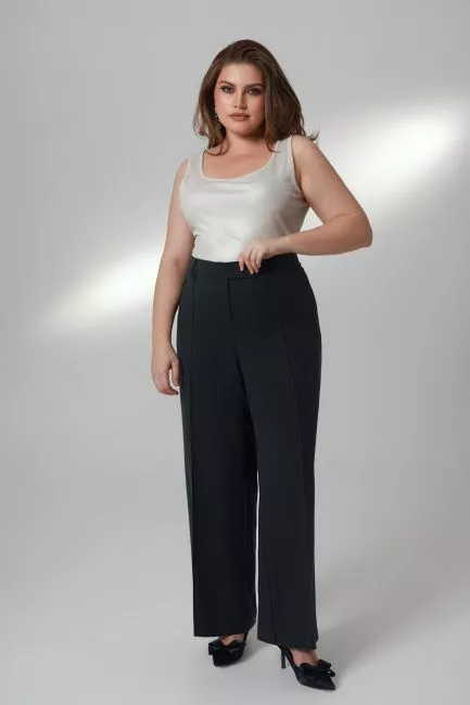 Топ в рубчик с металлизированным блеском