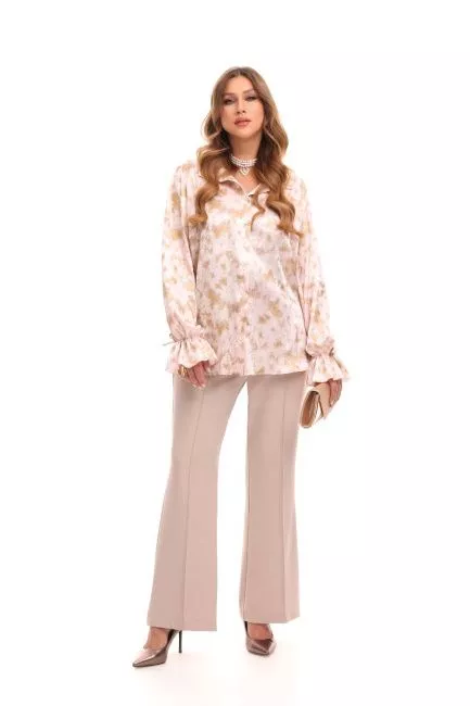 Блузка из поливискозы с эффектом хамелеона