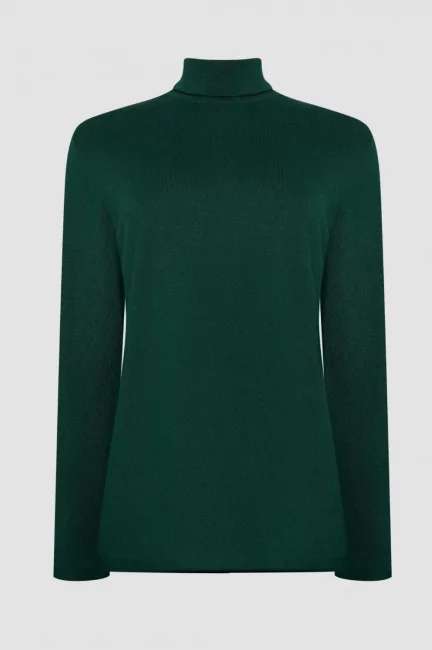 Водолазка зеленого цвета