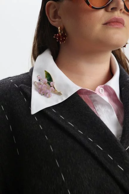 Брошь Ландыш