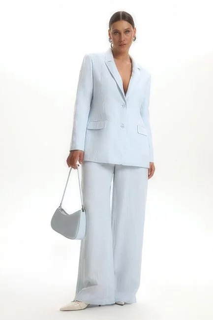 Жакет изо льна с акцентной подкладкой