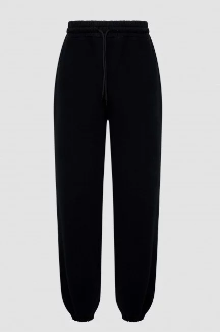 Черные джоггеры relaxed fit с тач эффектом