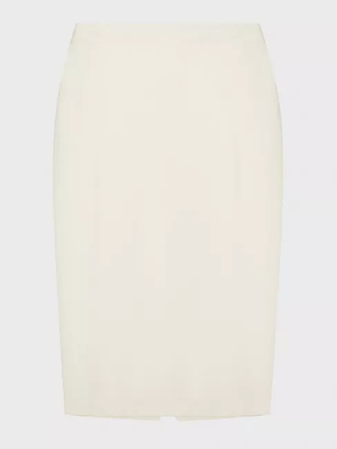 юбка макси из костюмной ткани с разрезом большой размер