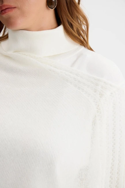 Пончо паутинка из мохера – фото – Plus Size 50–64 – Моно-Стиль