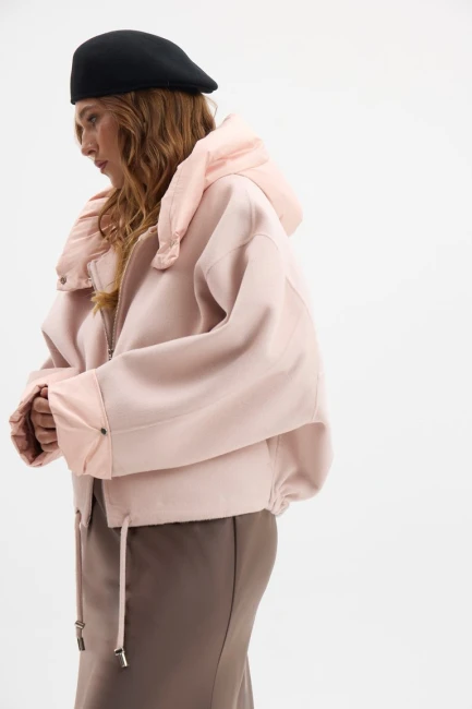 Куртка дабл фэйс из шерсти с кашемиром – фото – Plus Size 50–64 – Моно-Стиль