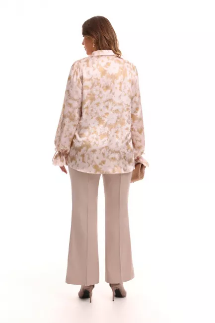 Блузка из поливискозы с эффектом хамелеона