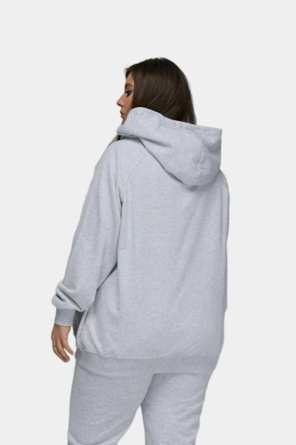 Худи из трикотажа с пич-эффектом – фото – Plus Size 50–64 – Моно-Стиль