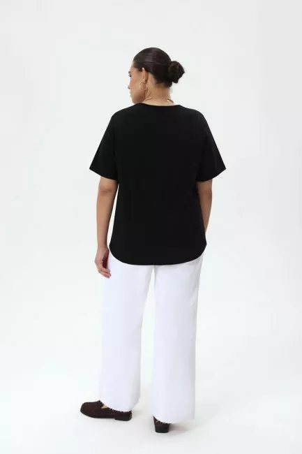 Джинсы палаццо бэгги белого цвета