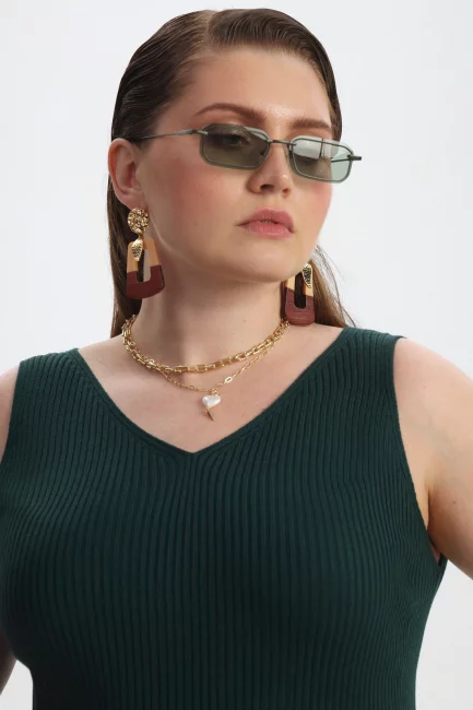 Топ из вязаной вискозы