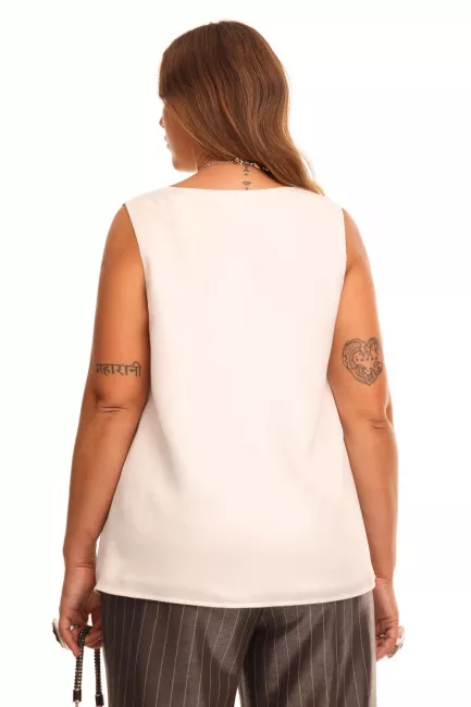 Бельевой двуслойный топ с блеском