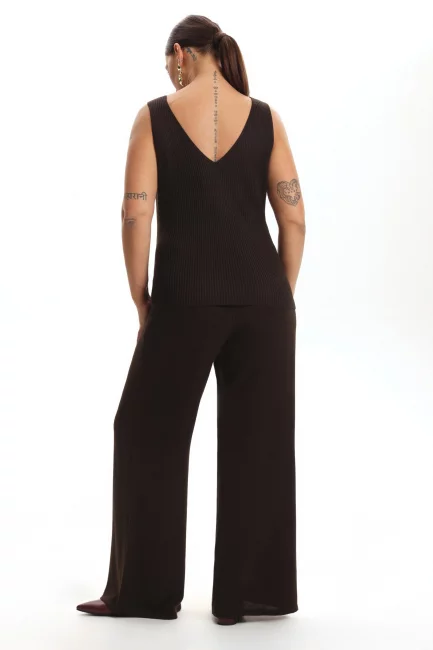 Брюки из вязаного трикотажа на резинке