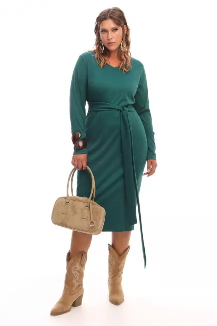 Платье в рубчик лапша