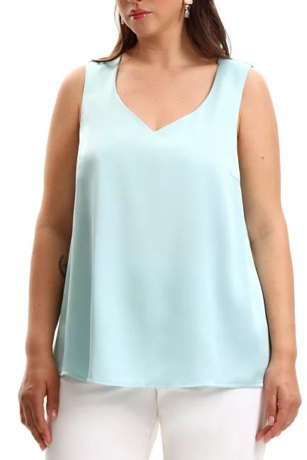 Топ из мятной поливискозы