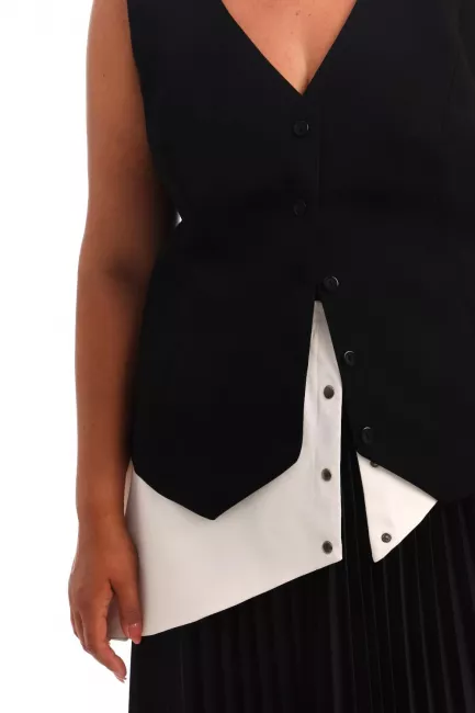 Юбка баска с асимметричным низом