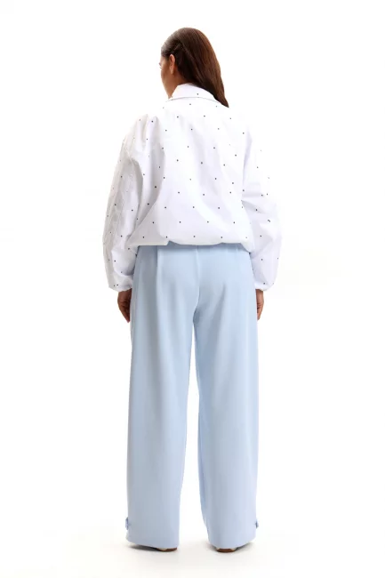 Бомбер с принтом горох