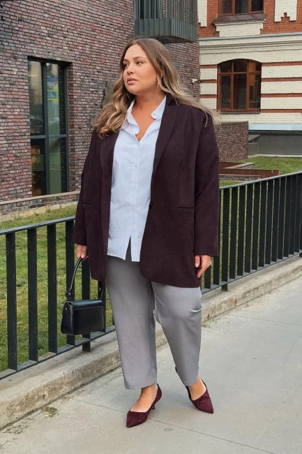 Брюки Чил серый полоска