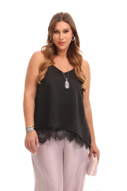 Брюки пеплум из поливискозы с металлизированным блеском