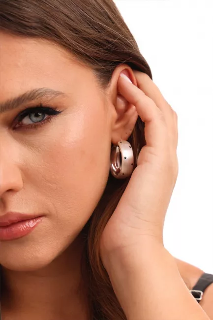 Серьги полукольца ассорти