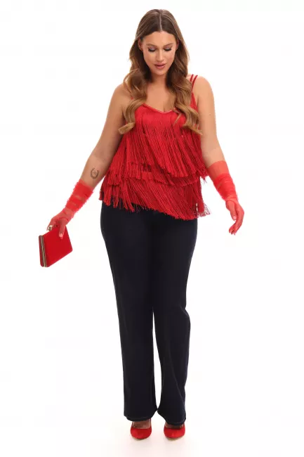 Темно-синие джинсы strаight с эффектом сырого денима