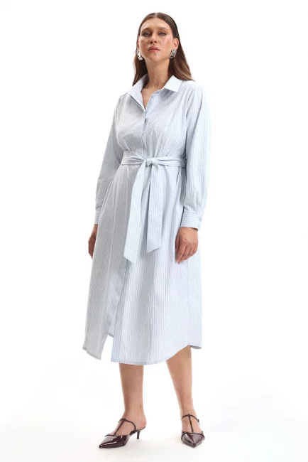 Платье рубашка с принтом райе