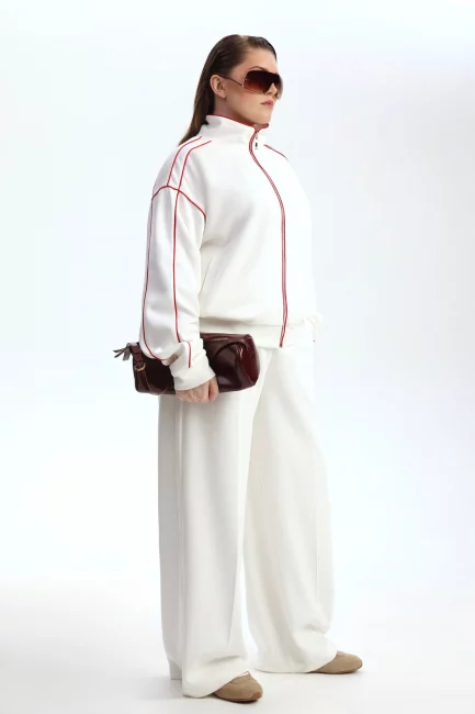 Брюки палаццо из трикотажа