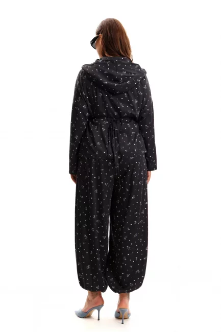 Брюки баллоны с принтом из поливискозы