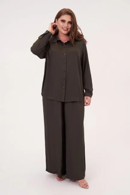 Рубашка relaxed fit из поливискозы