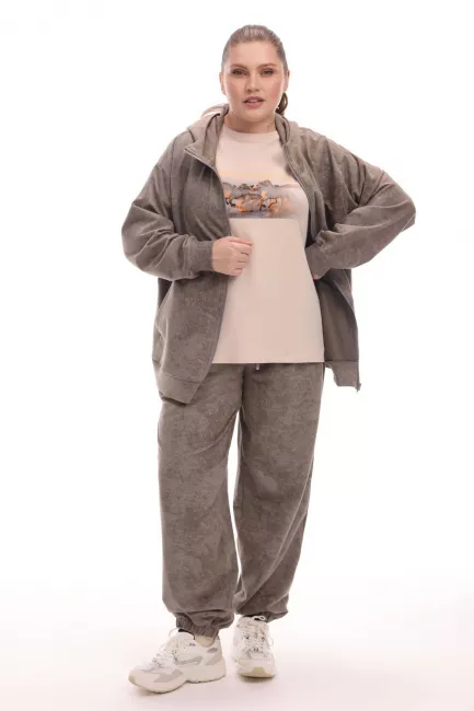 Худи с вышивкой и эффектом stone wash