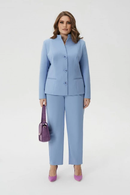 Жакет приталенный с воротником стойка